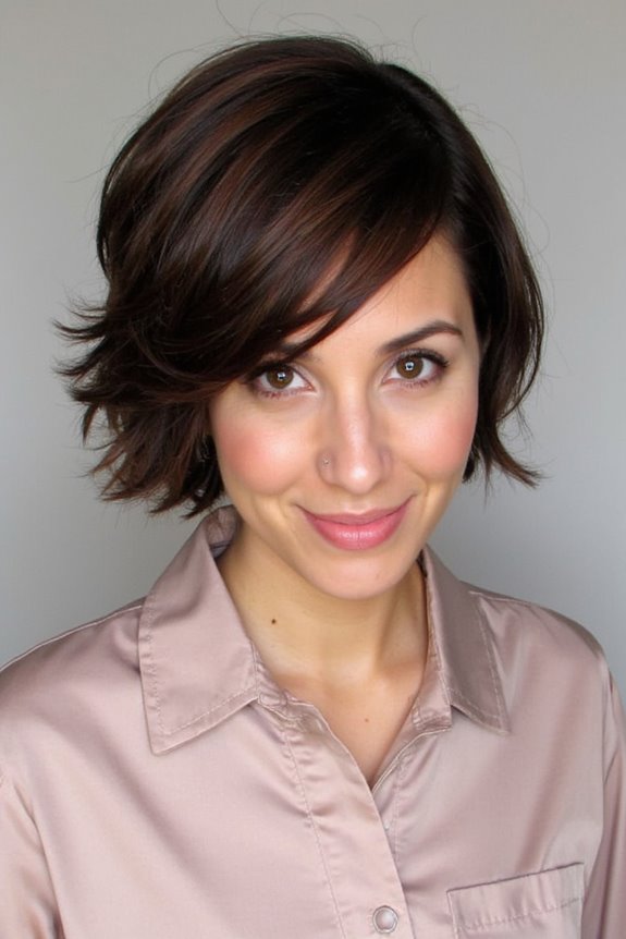 16+ Amazing Examples of Short Dark Brown Hair in 2025 54 voluminous short dark brown hair