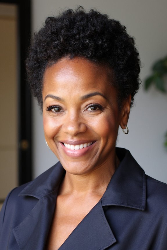 20+ Youthful Short Natural Haircuts for Black Women Over 50 in 2025 41 voluminous textured crop hairstyle