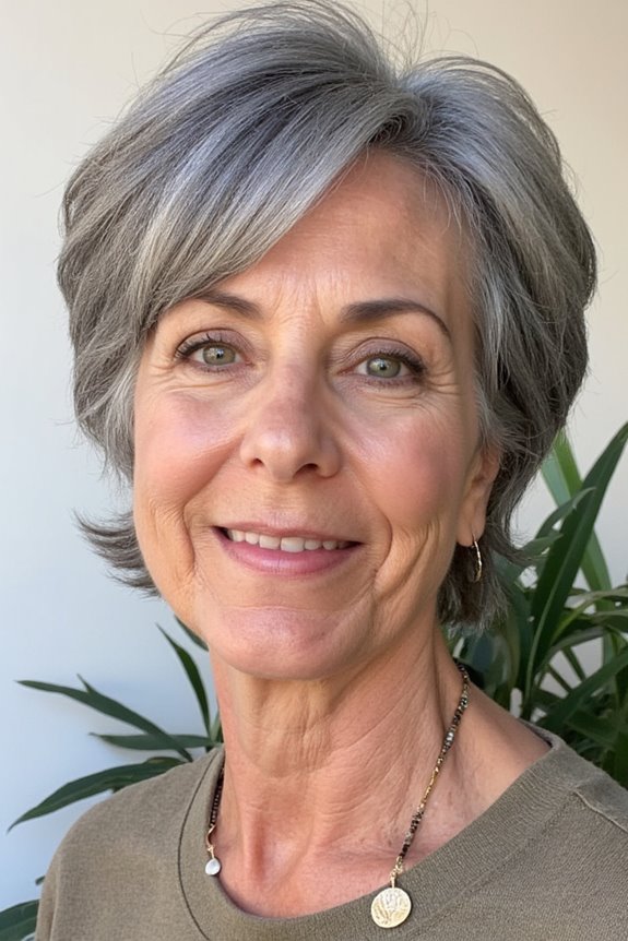 15+ Stylish Wedge Haircuts for Women Over 50 in 2025 12 voluminous textured shag haircut