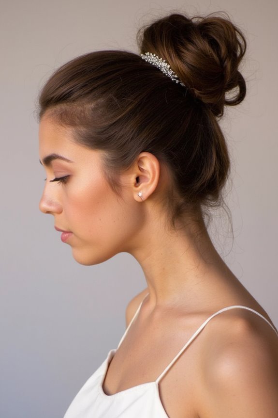 1 Prom Hairstyle for Short Hair Is Here (+35 More) in 2025 38 voluminous top knot elegance
