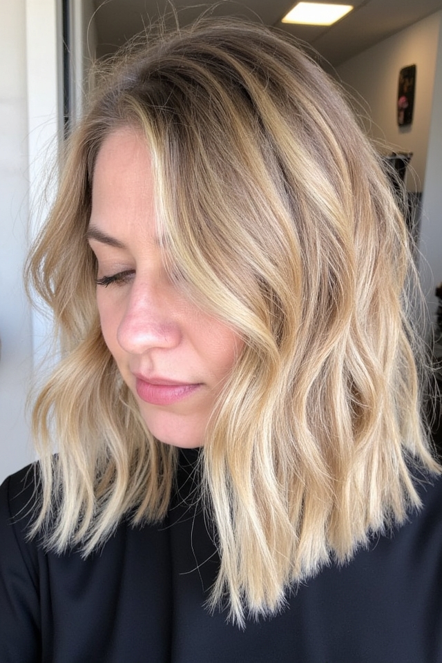 50+ Trendiest Short Blonde Bob Ideas Right Now 2025 134 wavy asymmetrical blonde bob