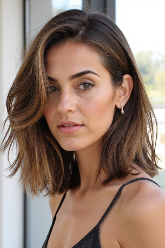 50+ Short Hairstyles for Thin, Fine Hair to Appear Thick & Full in 2025 30 wavy bob with side part