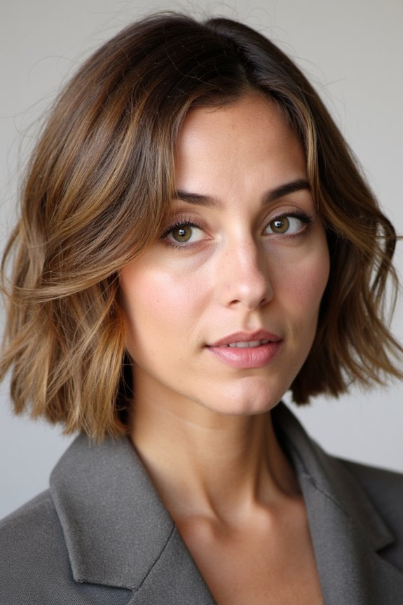 31+ Italian Bob Haircut Examples to See If Trying This New Trend in 2025 6 wavy bob with side part