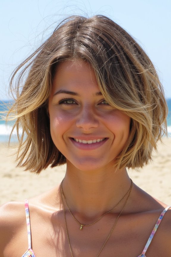 25+ "Shattered Bob" Haircuts to Totally Get in 2025 9 wavy shattered bob hairstyle