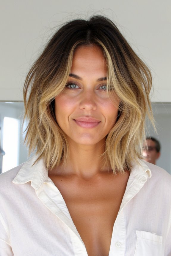 Gorgeous Beach Waves for Short Hair: 22+ Examples to Copy in 2025 45 wavy short hair balayage