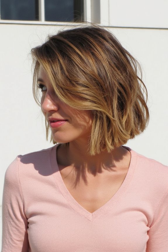 40+ Messy Short Hairstyles That Are Effortlessly Chic in 2025 19 wavy short hair highlights