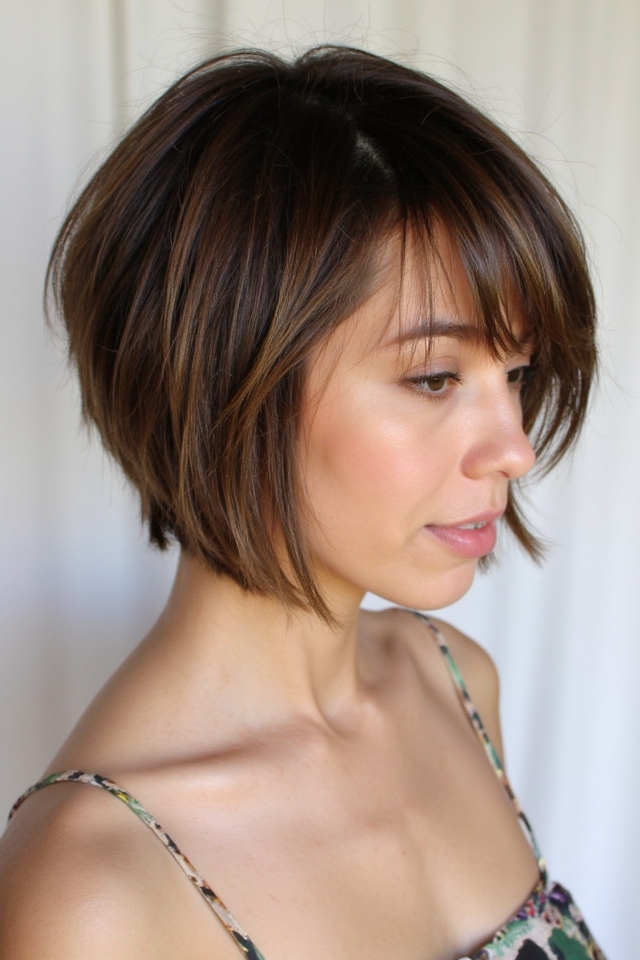 36+ Short Asymmetrical Bob Hairstyles Trending in 2025 91 wispy asymmetrical bob style