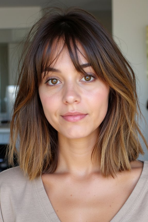 29+ Super-Cute Jaw-Length Haircut Ideas Taking Over Salons in 2025 62 wispy bangs enhance jaw length hair