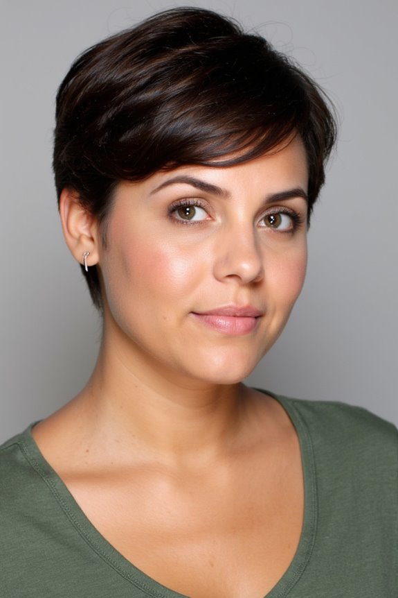 15+ Chic Pixie Cuts That Complement Chubby Faces for 2025 27 wispy bangs for pixie