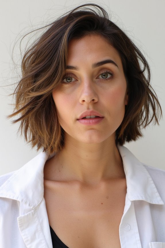 47+ Trendy Short Bob Haircuts & Hairstyles Women Are Getting in 2025 132 wispy bob with texture