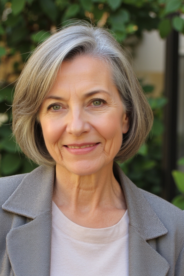 42+ Classic Short Bob Haircuts for Ladies Over 60 Who Want a Youthful Style in 2025 149 youthful elegant rounded bob